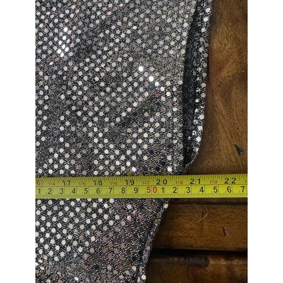 Vintage Joanna Made in USA Metallic Sequin Blouse Top Medium Holiday Party - Picture 6 of 10